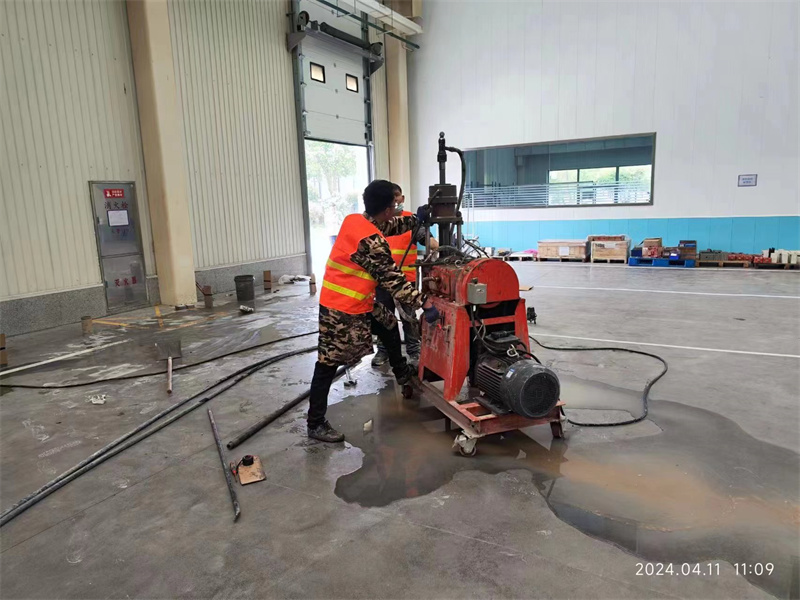 泗县厂房地面下沉塌陷注浆加固施工